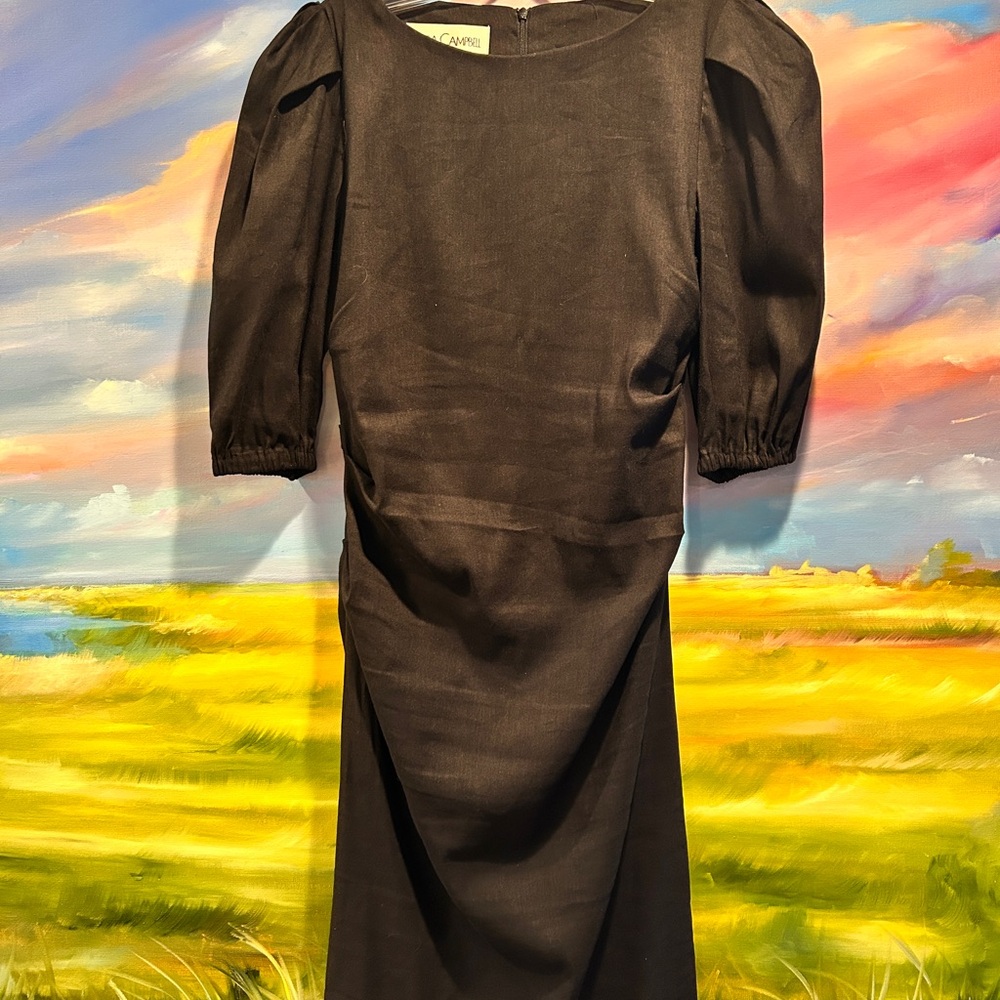 Sara Campbell Classic Black Elbow Sleeve Magic Dress